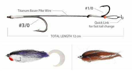 Pike Wiggle Tail Rig - Go - Fish
