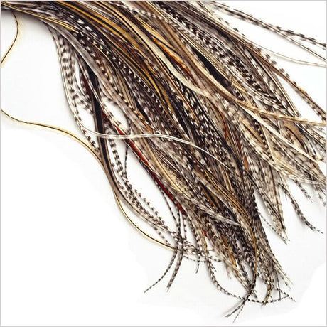 Piume hackles selezionati micro barb - Go - Fish
