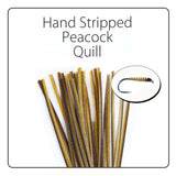 Polish Quill Hand Stripped Peacock Quills - Go - Fish