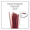 Polish Quill Hand Stripped Peacock Quills - Go - Fish