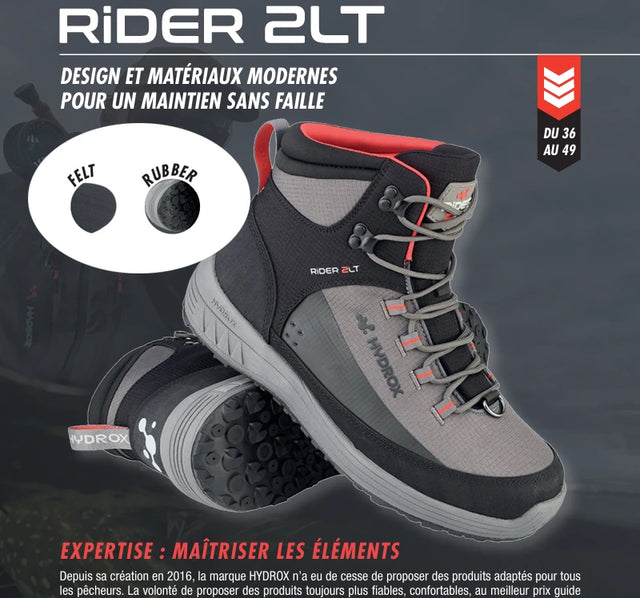 Scarpe da wading JMC Hydrox Rider 2LT suola feltro