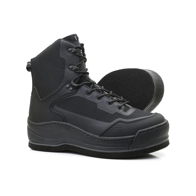 Scarponi da wading Vision Musta Suola in feltro