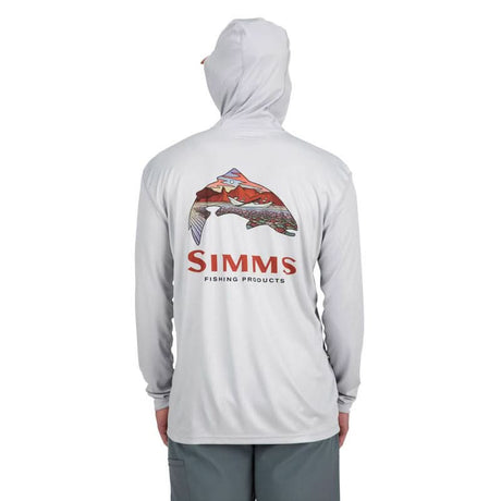 Simms Tech Hoody Artist Series Trout Logo - Go - Fish