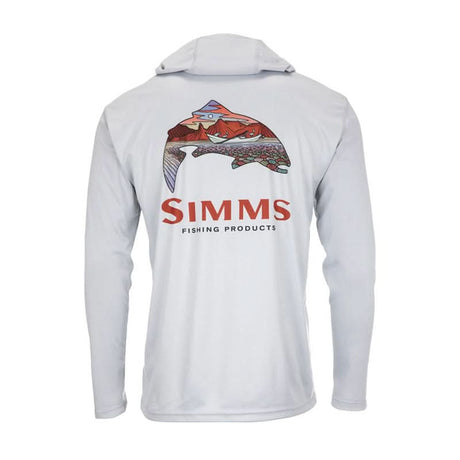 Simms Tech Hoody Artist Series Trout Logo - Go - Fish
