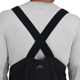 Salopette impermeabile Simms Vapor Elite Bib Gunmetal a 3 strati per pesca a mosca, leggera, traspirante e resistente alle intemperie