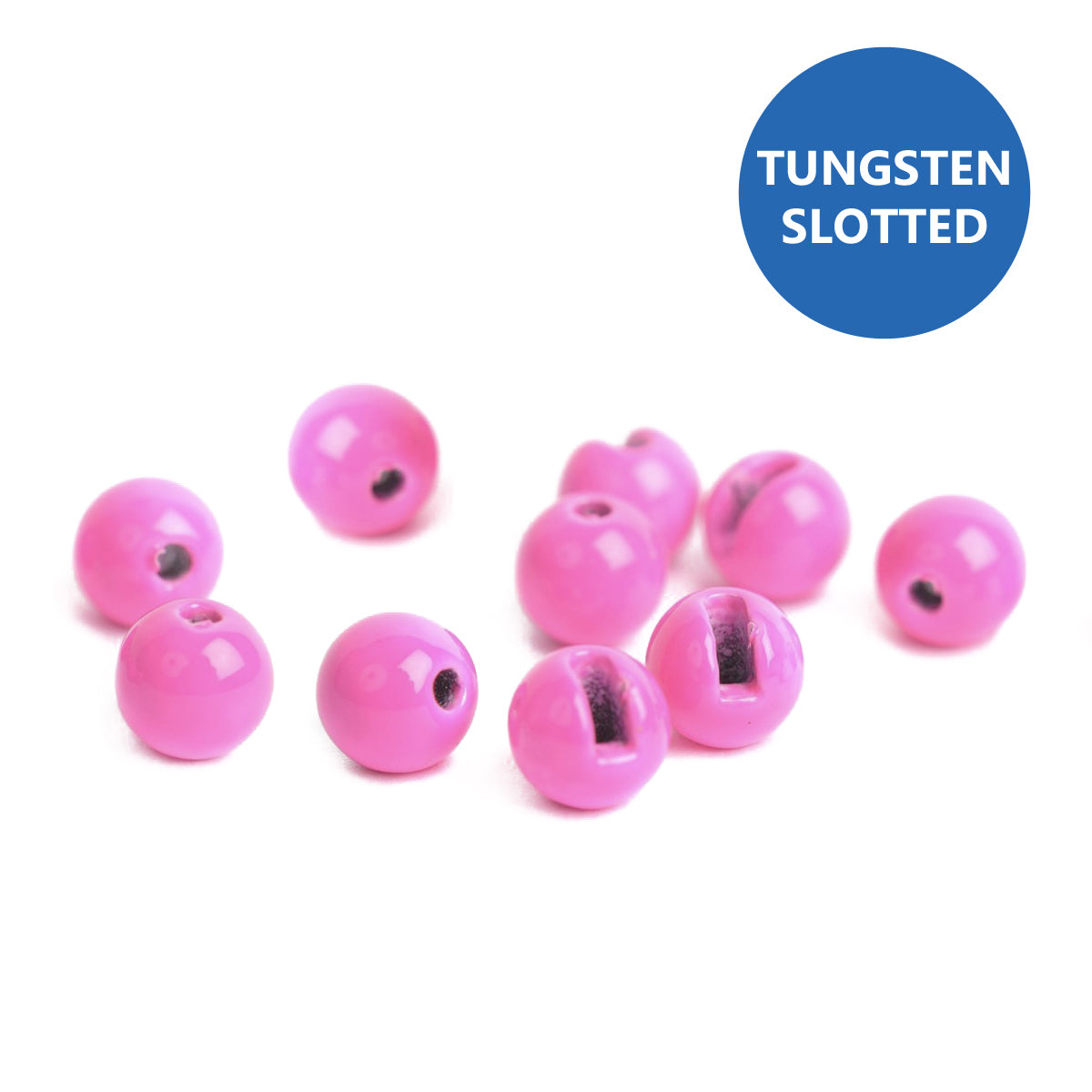 Palline in tungsteno slotted fluo light pink