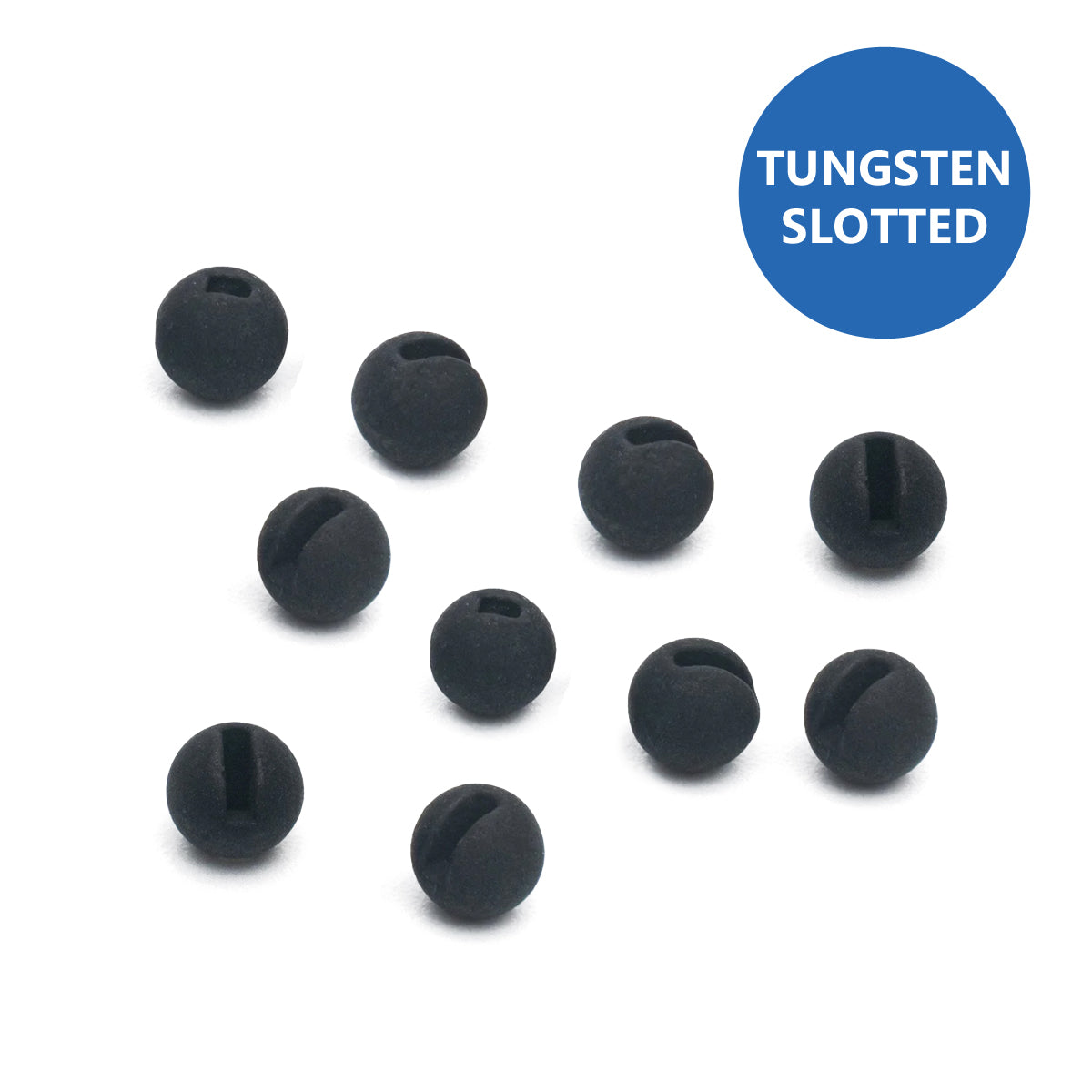 Palline in tungsteno slotted matte black