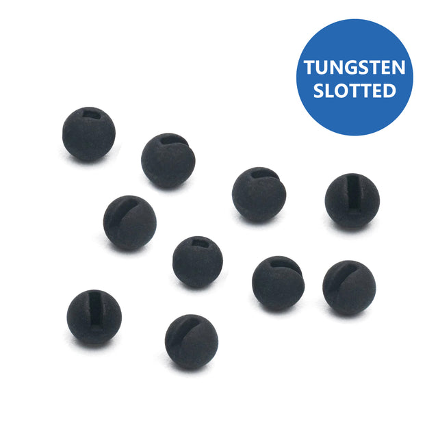 Palline in tungsteno slotted matte black