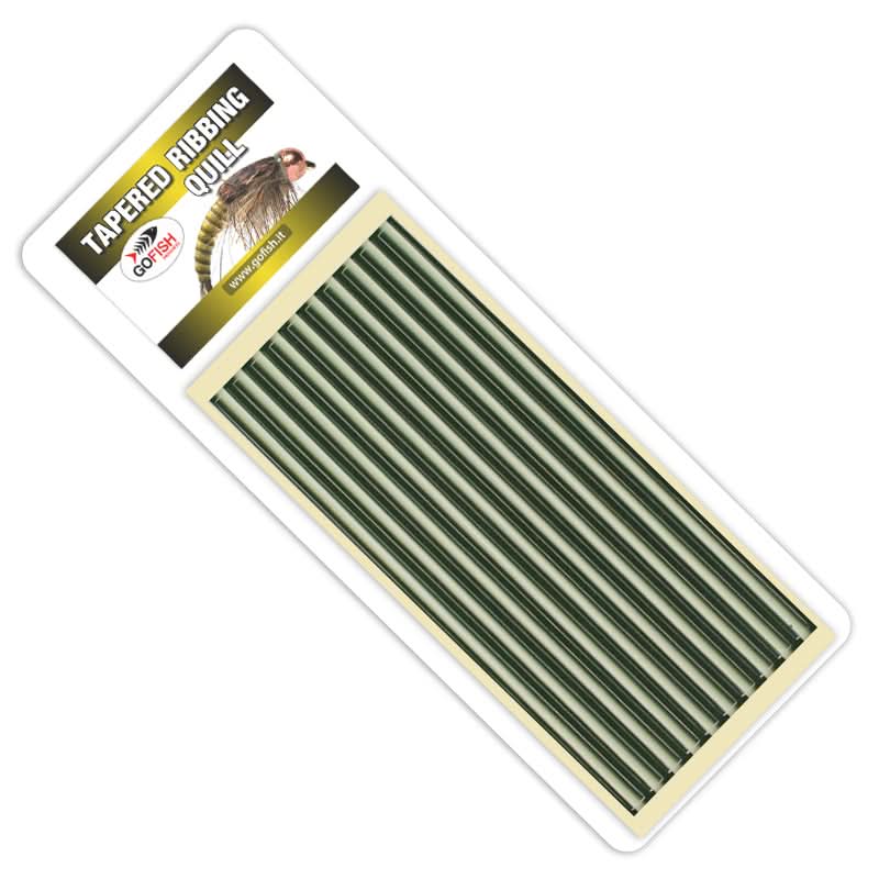 Tapered Ribbing Quill - Go - Fish