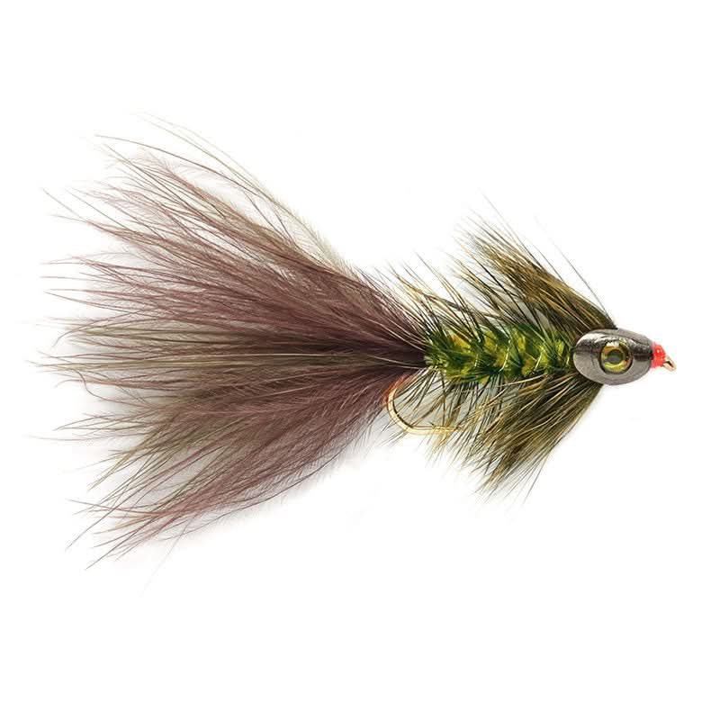 Wolly Bugger Grizzly Skullhead 6 - Go - Fish