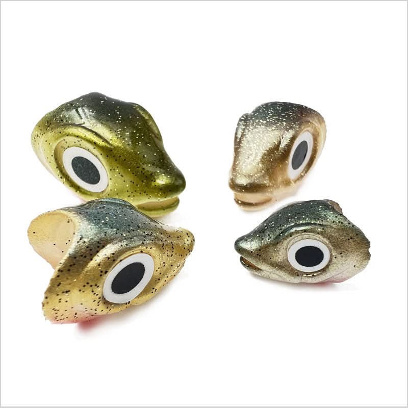 Wurm Streamer Fish Heads - Green - Go - Fish